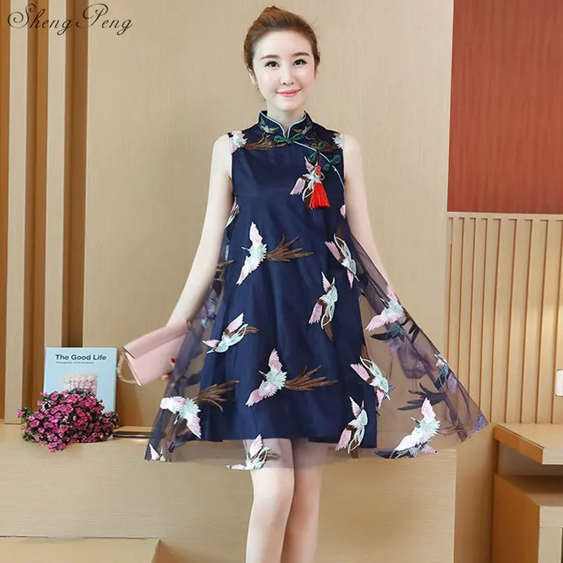 Китайский стиль свадебное мини платье Ципао Ретро сексуальное тонкое вечернее