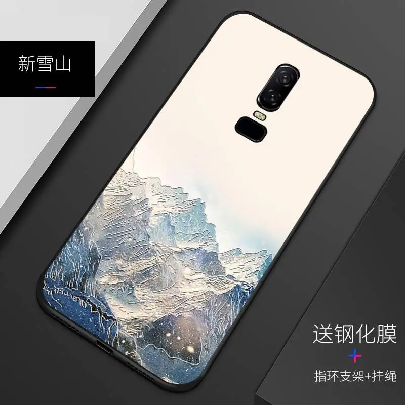 Рельефный Винтажный чехол в Восточном китайском и японском стиле для oneplus 6 с