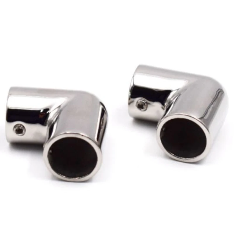 4PCS Boat Marine Hand Rail Fitting 90 Degree 7/8&quot Elbow Stainless Steel Polished | Hardware