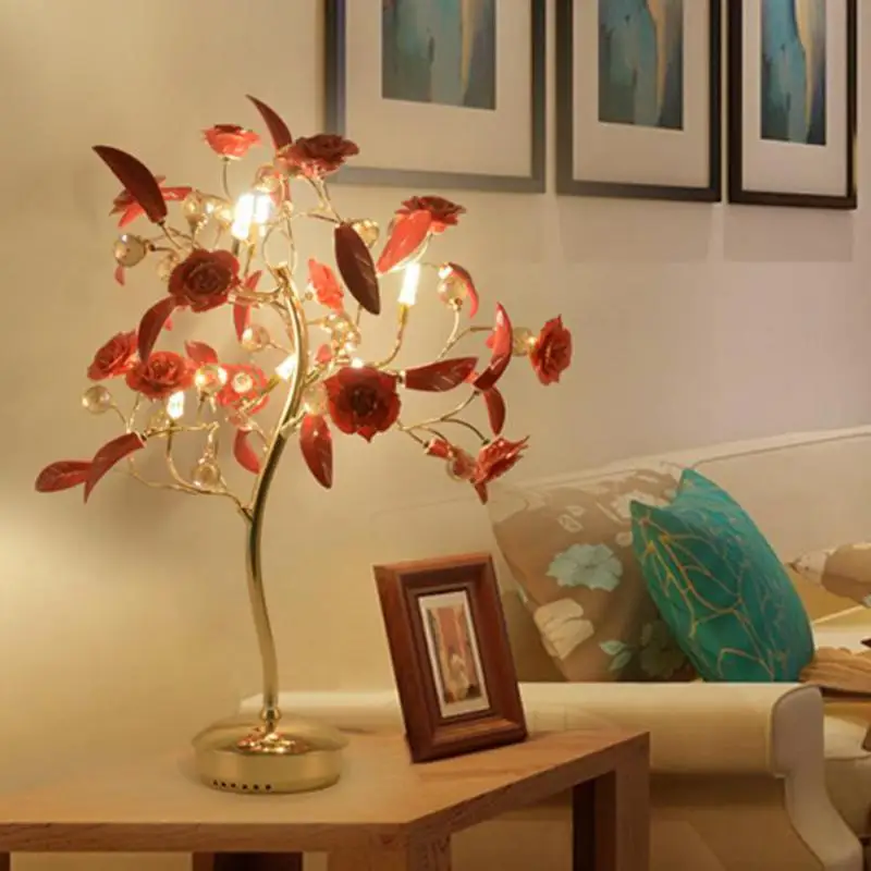 Светодиодные настольные лампы с рождественской елкой прикроватные для свадьбы