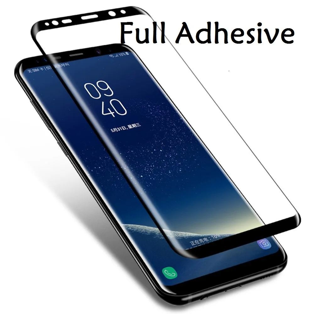 Изогнутая 3D пленка для Samsung note8 S8 S9 plus полностью клеящаяся Гелевая Galaxy Note 8 9