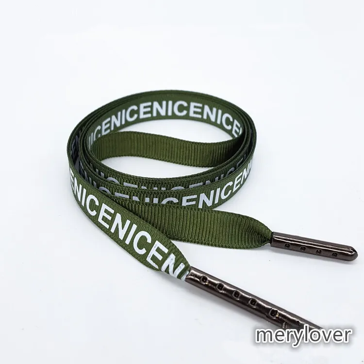 Новая мода 10 мм(1,2 м) Grosgrain украшения ленты кроссовки со шнурками спортивная обувь кружева кемпинговые шнурки растущие холщовые шнурки - Цвет: Army green