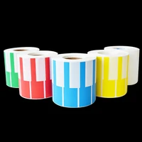 8426mm 5 colors 1000pcsroll no printing cable label waterproof wire sticker for transfer thermal printer writable by hand