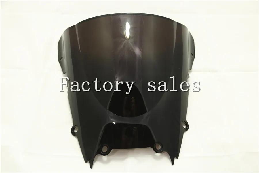 

For Yamaha YZF 600 R6 1998 1999 2000 2001 2002 Black Windshield WindScreen Double Bubble 98 99 CC RR YZFR6 YZF600