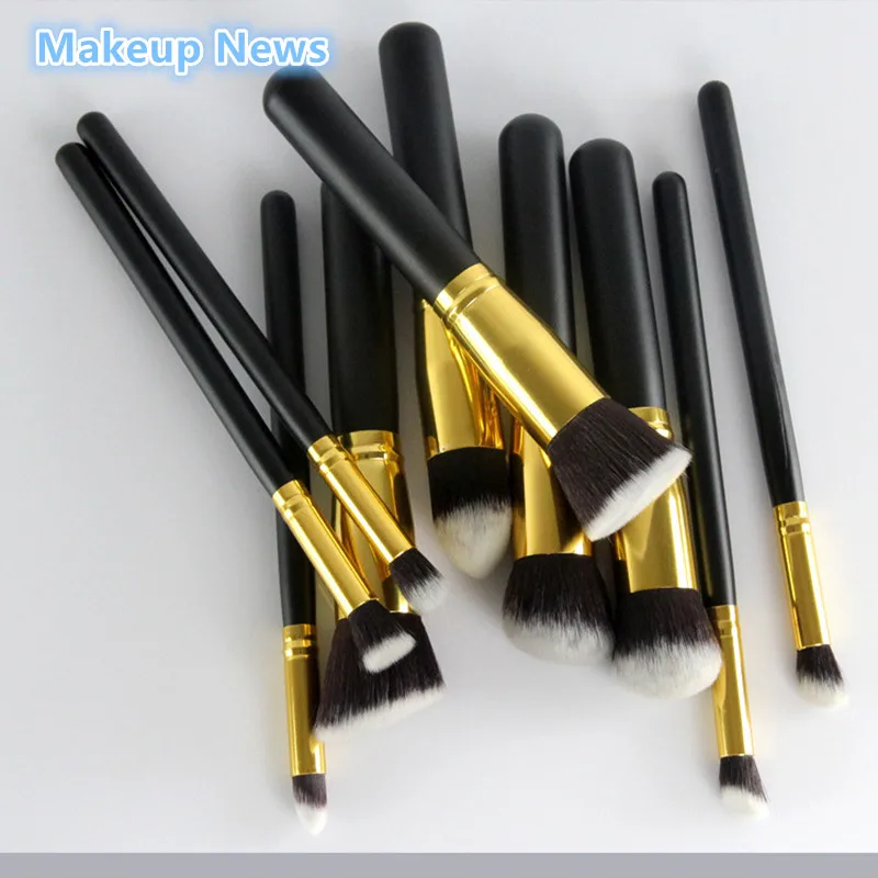 Новинка 10 шт./компл. профессиональный набор для макияжа румян теней растушевки