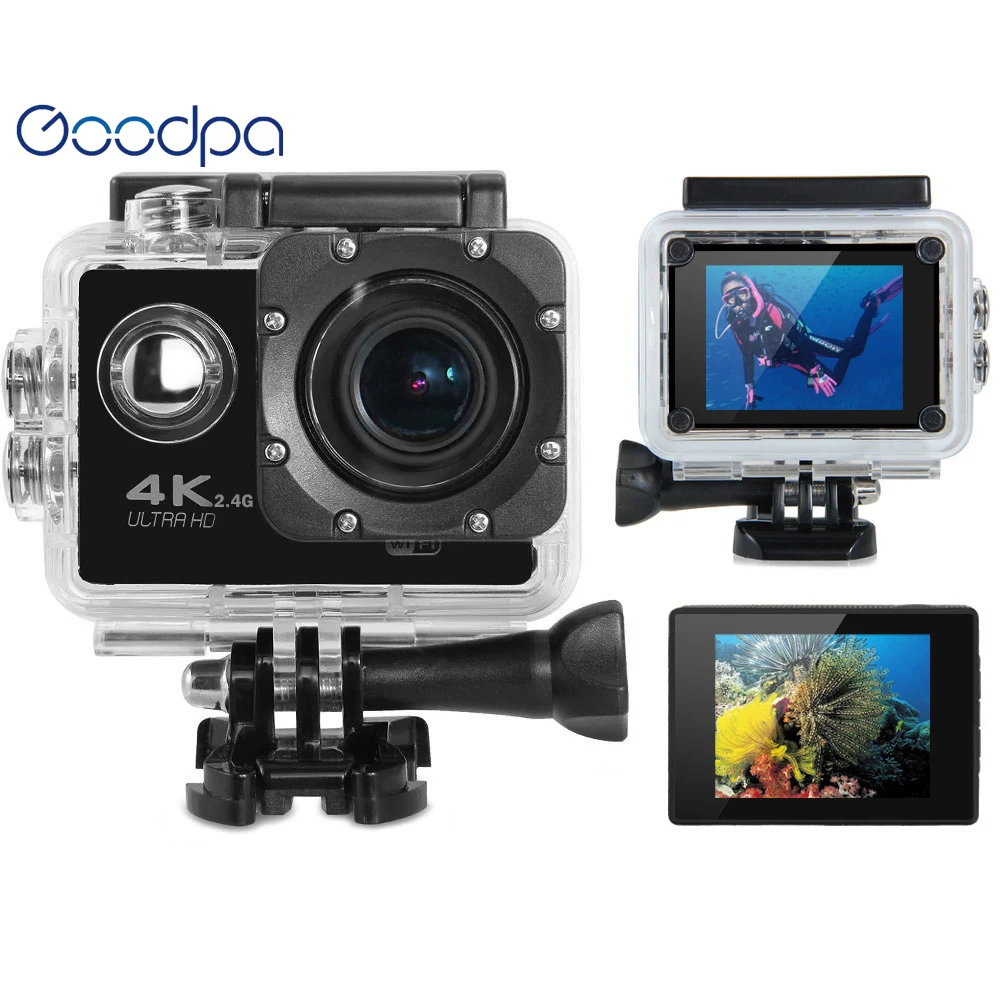 Goodpa Экшн камера deportiva Оригинал F60/F60R пульт дистанционного управления Ultra HD 4K WiFi 1080P