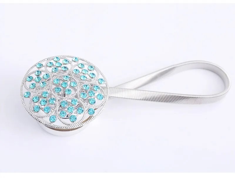 A Пара хрустальных штор с пряжкой, Современная Минималистичная креативная шторка с пряжкой, магнитная застежка для штор, веревка для украшения дома - Цвет: A