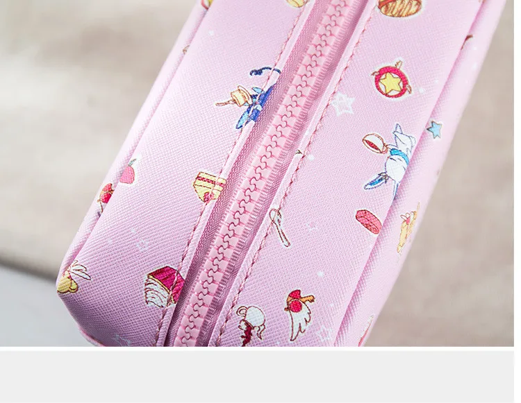 Аниме Captor KINOMOTO SAKURA, реквизит для косплея, полиуретановый чехол для ручки, сумка для хранения, для женщин и девочек, большая вместительность, многофункциональный клатч, Новинка