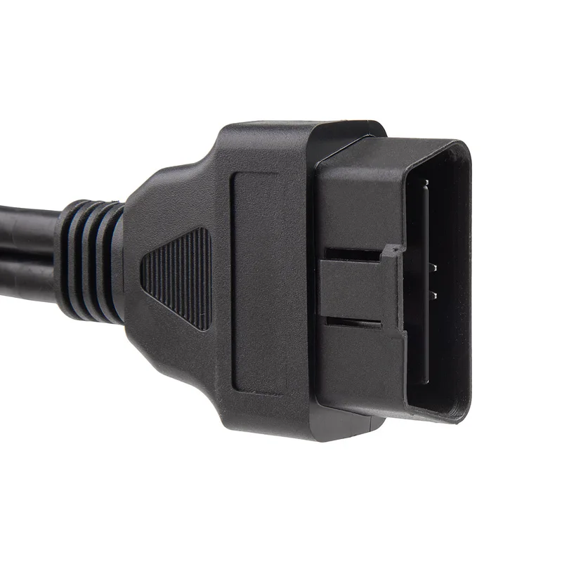 Недавно OBD2 OBD II сплиттер адаптер 16 контактный кабель Мужской Двойной Женский Y