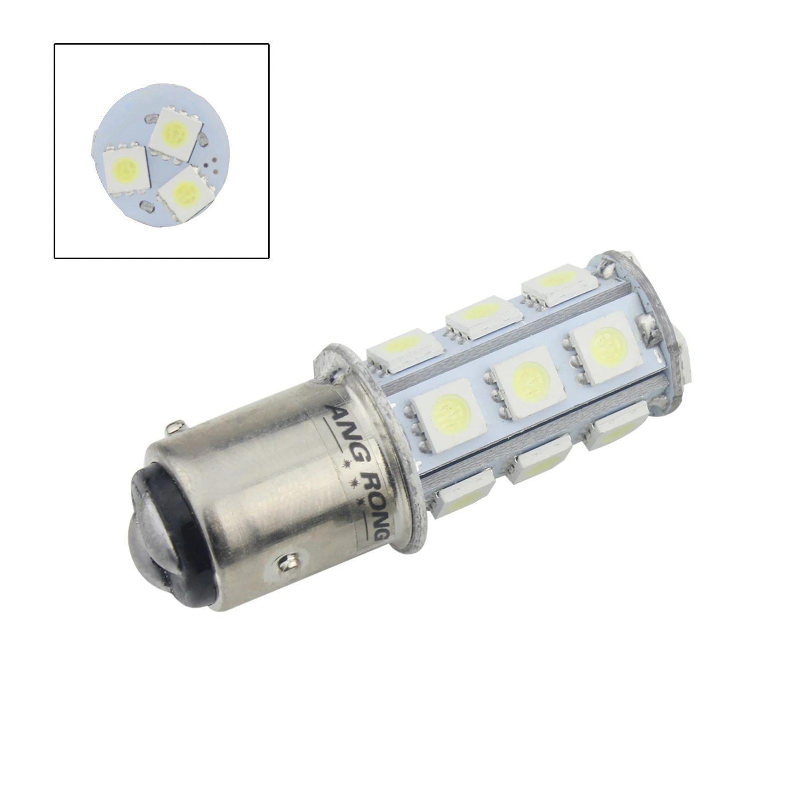 ANGRONG 2x566 P21/4 W BAZ15d лампа 18 SMD светодиодный задний стоп-светильник 5W белый 12V