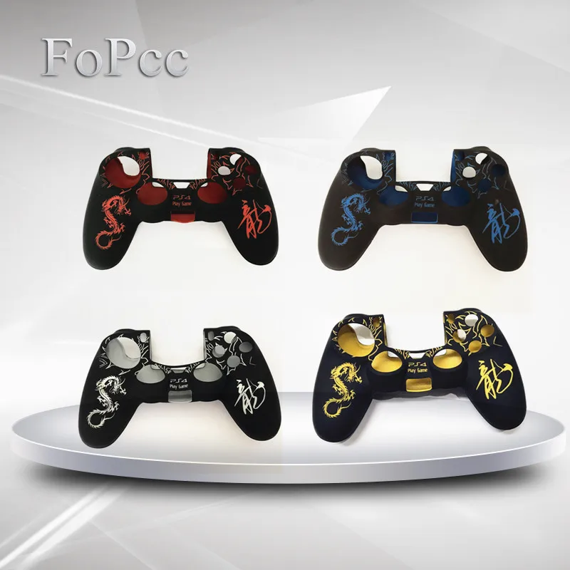 Противоскользящий Мягкий силиконовый чехол FoPcc Dragon для геймпада PS4|case designer|case forcase