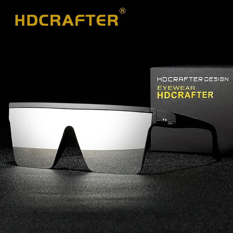 HDCRAFTER Мужские квадратные солнцезащитные очки Для женщин UV400 с плоским верхом