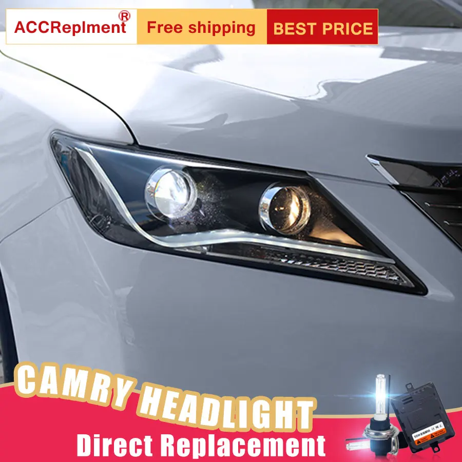 2 шт. светодиодный ные фары для Toyota Camry 2012 2014 Автомобильные ангельские глазки