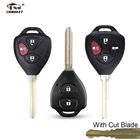 Сменный пластиковый чехол для пульта дистанционного управления автомобилем Dandkey 234, пустой ключ для Toyota Corolla RAV4 Camry Toy43, лезвие для вырезания ключа