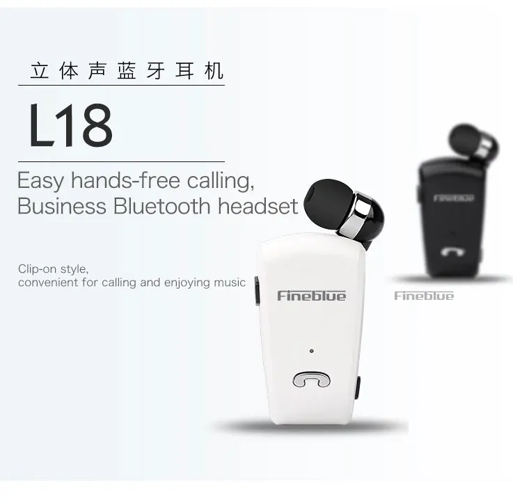 Fineblue L18 мини беспроводная бизнес Bluetooth гарнитура Спорт драйвер наушники