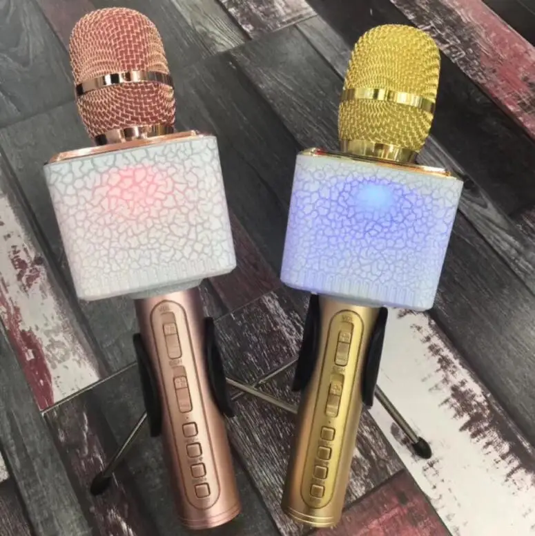 30 шт. SD-12L трещины красочный градиент света Bluetooth беспроводной микрофон для chirdren