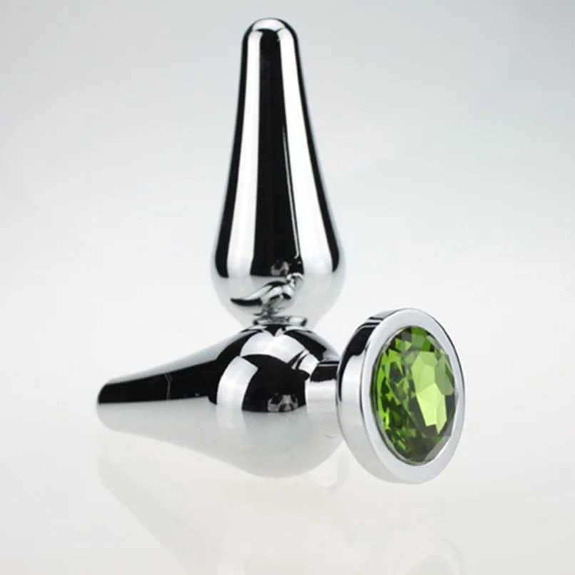 Анальный фаллоимитатор большого размера металлическая Анальная пробка из