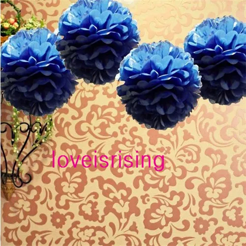 Free Shipping--10"(25cm) 50pcs Red Tissue Paper Pom Poms Flower Ball Baby Shower Favor Party Decor-Mixed 20 Colors uPick | Дом и сад