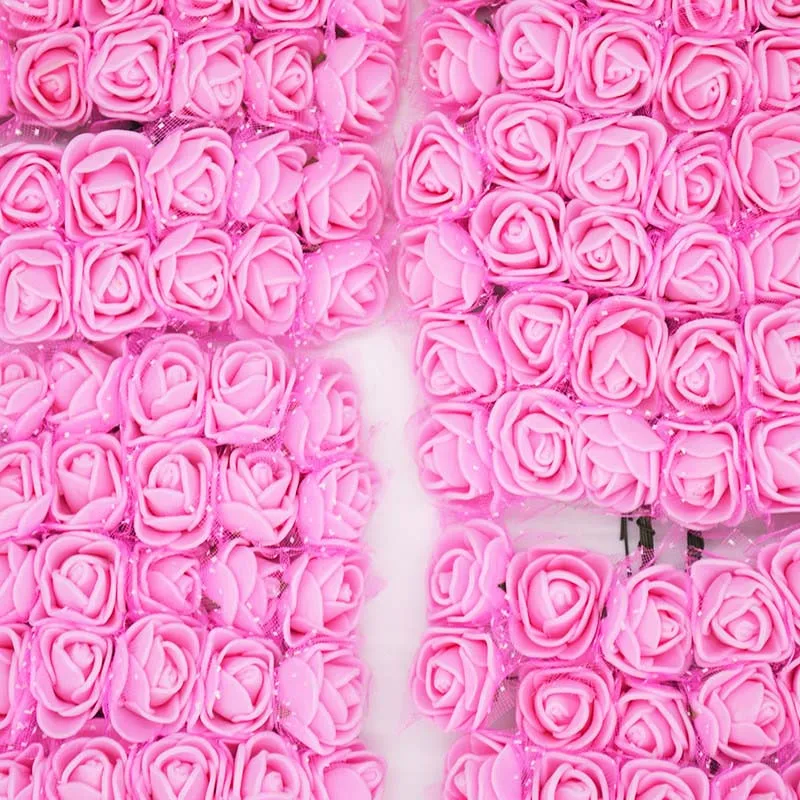 144pcs pink 1 шт. моделирующий пенополистирол пенопласт МИШКА белый шар для рукоделия Рождественская вечеринка украшения подарки на день рождения - Цвет: 144pcs pink