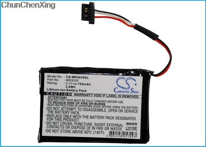 Аккумулятор Cameron Sino 750mAh MR3030 для Magellan RoadMate 3030 LM|Цифровые аккумуляторы| |