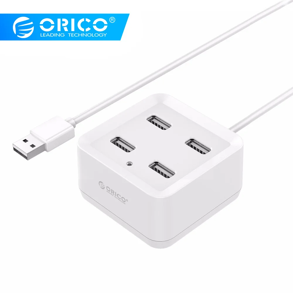 ORICO usb-хаб 4 порта USB 2,0 концентратор для ноутбуков и настольных мини usb-хаб USB 2,0 для окон/IOS/Linux