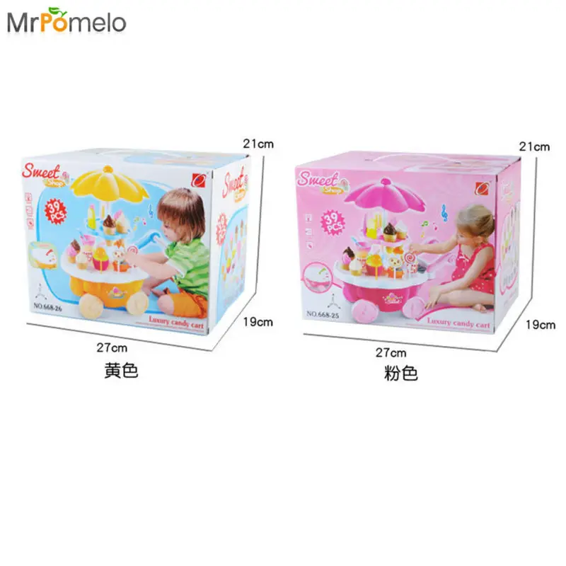 Мини-магазин MrPomelo для мороженого и конфет с подсветкой и звуковыми эффектами, игровой набор для девочек.