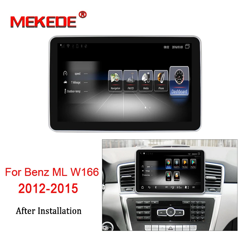 MEKEDE 3G RAM 32G ROM Android 7 1 4G LTE Автомобильный мультимедийный плеер для Mercedes Benz ML W166 2012 2015