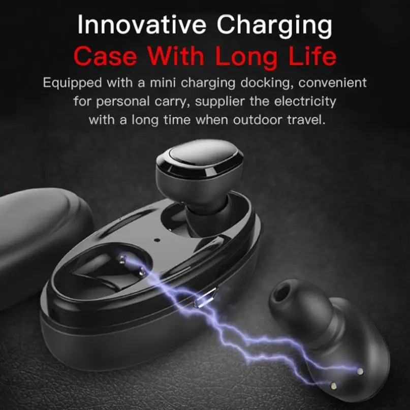 Наушники-вкладыши TWS True Беспроводной гарнитуры стерео Bluetooth наушники спортивные