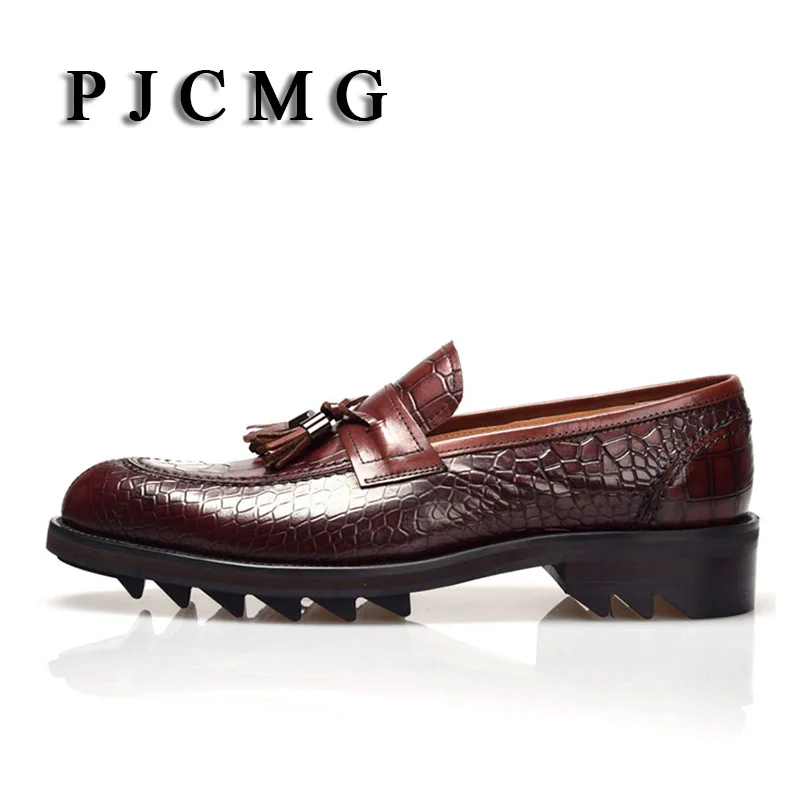 Мужские свадебные туфли на плоской подошве из натуральной кожи крокодила с