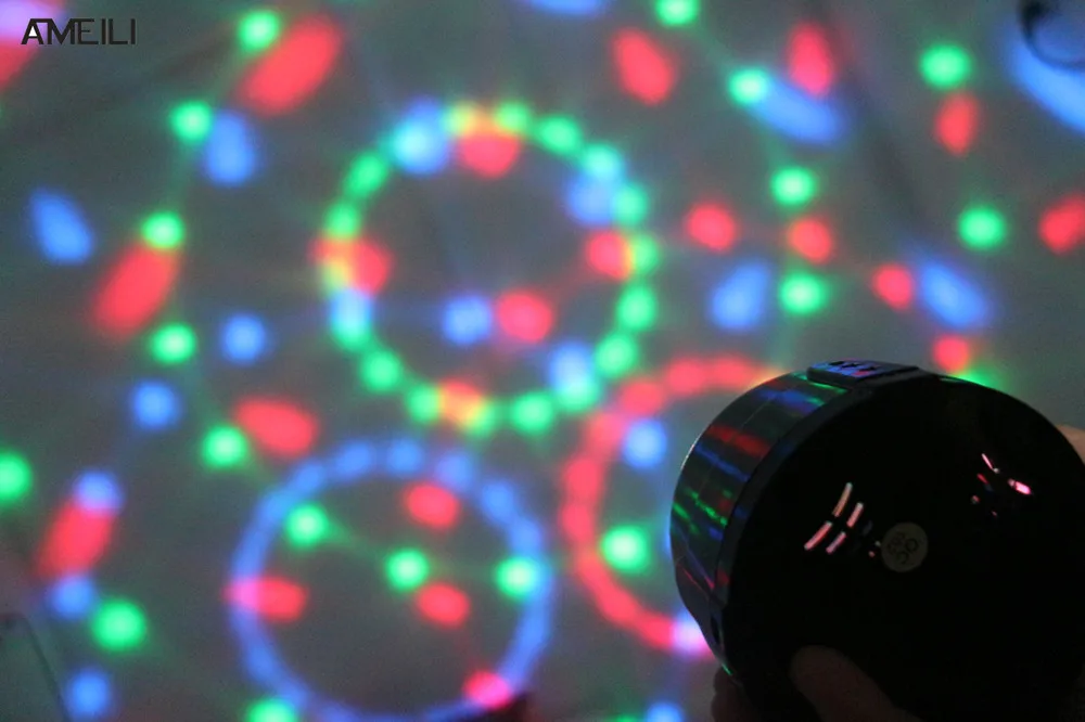 3 Вт Мини RGB светодиодный кристалл магический шар сценический светильник ing