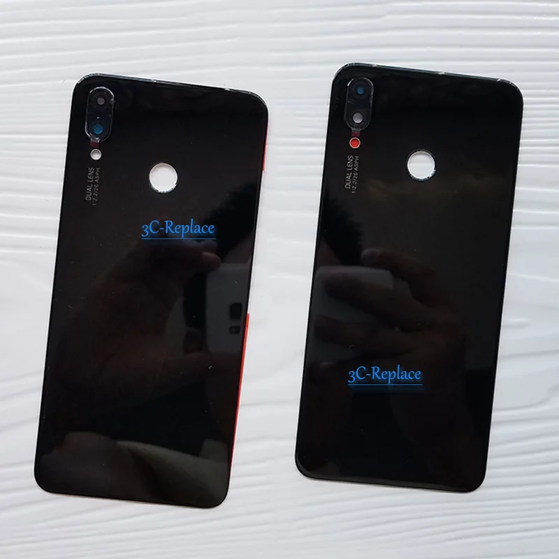 Оригинальный Для Huawei P Smart + ( Plus) из искусственной кожи для Nova 3i INE LX1 / L21 LX2 задняя