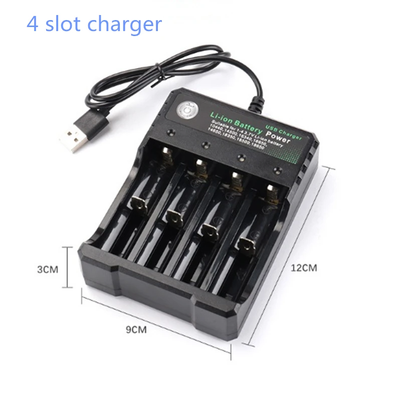 3,7 V 18650 зарядное устройство литий-ионный аккумулятор USB независимая зарядка портативная электронная сигарета 18350 16340 14500 зарядка аккумулятора