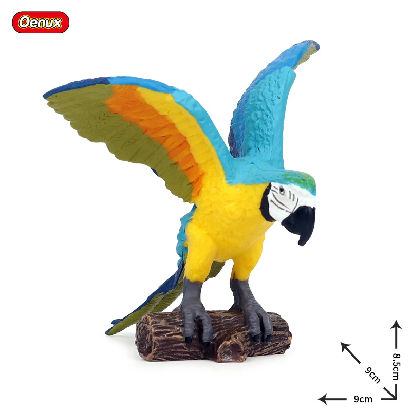 Oenux, оригинальная птица, рай, фламинго, Макау, Морская Чайка, Снежная сова, попугай, фигурки, высокое качество, ПВХ, животные, фигурка, детская игрушка - Цвет: Without Box