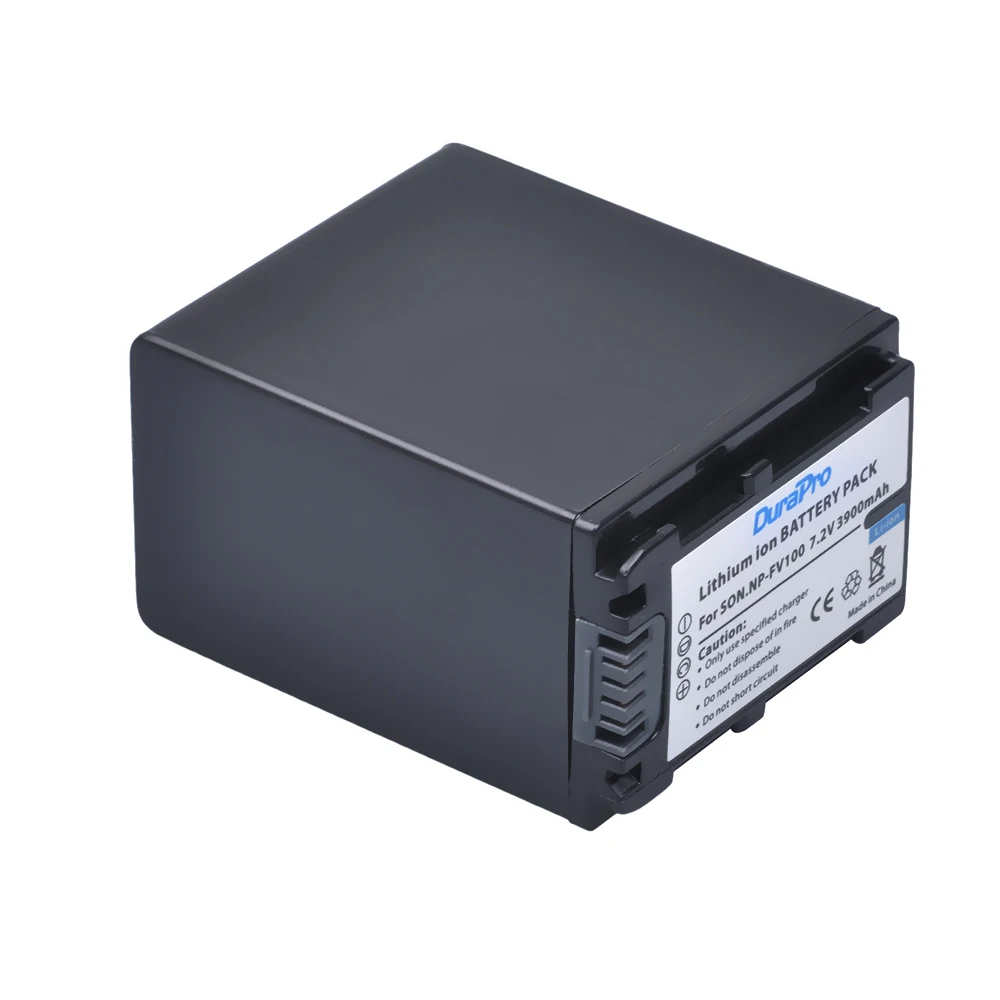 DuraPro 2PC 3900mAh NP FV100 NPFV100 расширенный аккумулятор для SONY HDR CX190 CX200 CX210 бесплатная