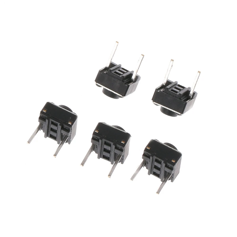 100 шт. 6x6x5 мм 2 Pin Micro Мгновенный Кнопочный тактильный переключатель|Выключатели| |