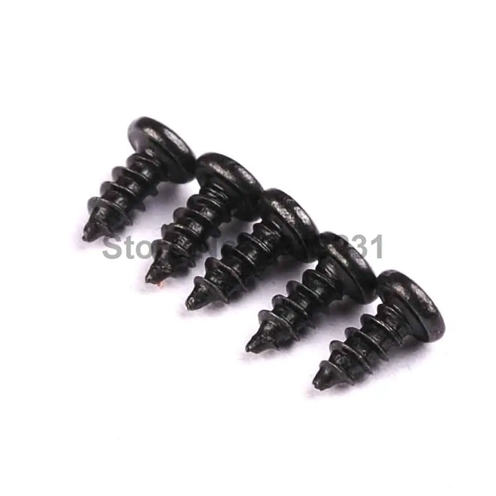 

100 шт. M2 * 5 заостренный хвостовый нарезной винт с круглой головкой