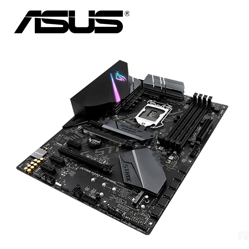 Полный Asus ROG strix H370-F игровая Материнская плата Intel H370 LGA 1151 разъем 4xDDR4 DIMM 64 Гб Республика геймеров материнская плата