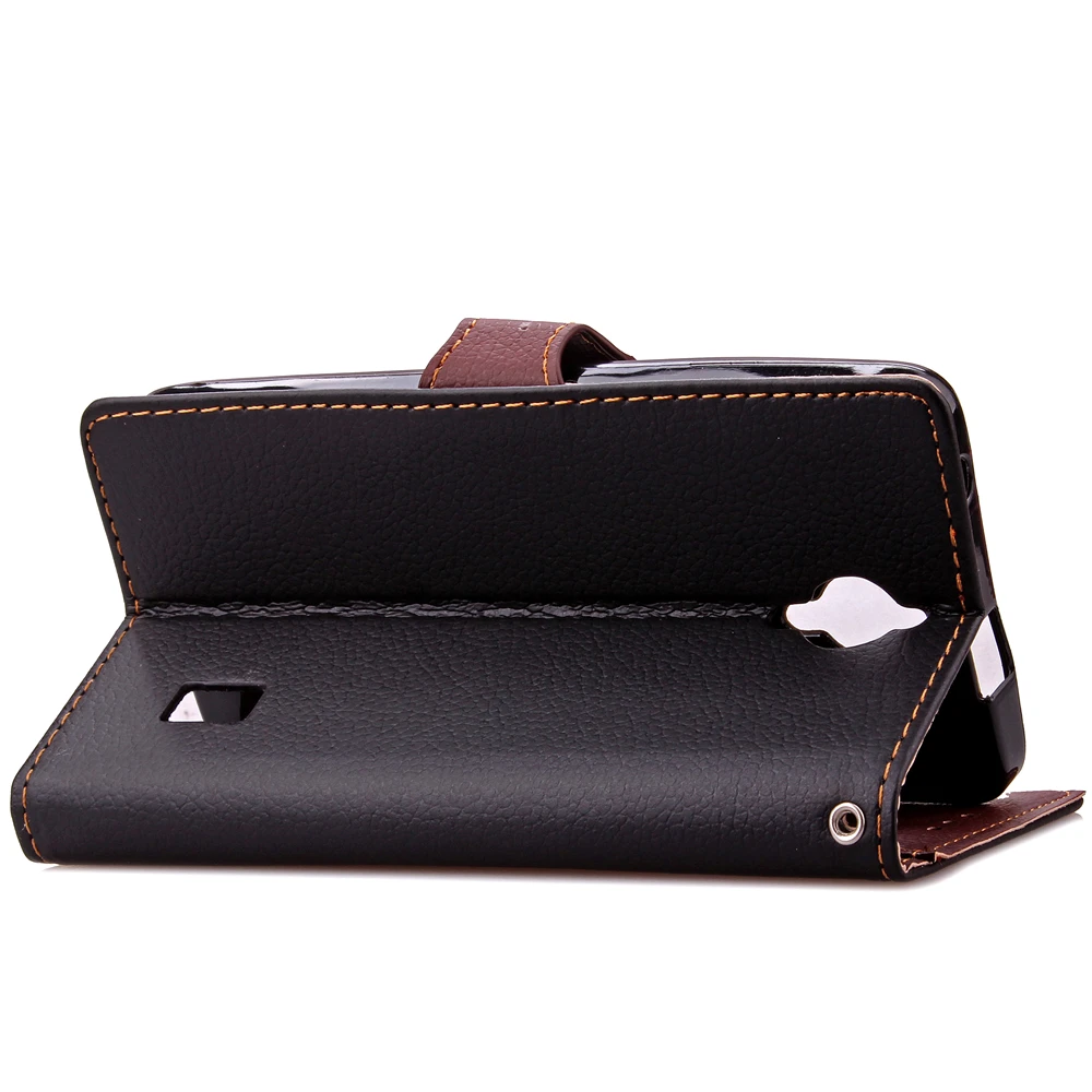 Для Huawei Ascend Y635 Leaf CLASP пряжки личи флип кожаный чехол Функция слот для карты ТПУ