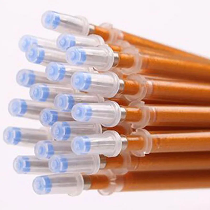 

60 Pcs/lot Cute Gold Ink Gel Pen Refill 0.4MM School Office Supplies Stationery Free Shipping Retail Wholesale