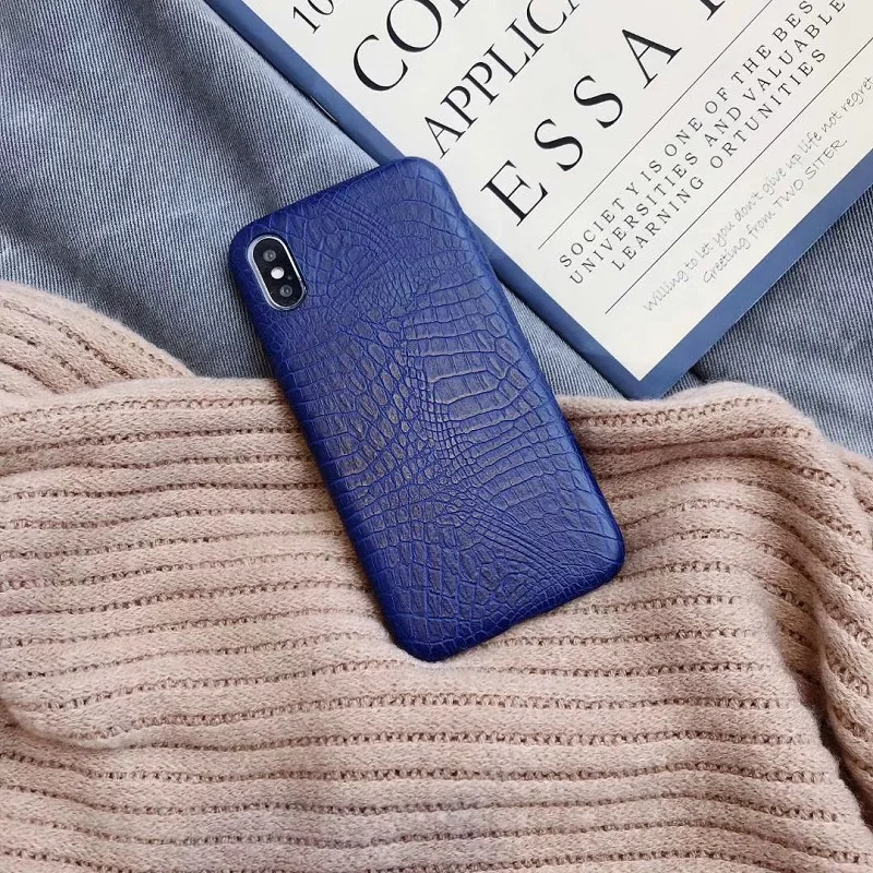 Кожаный чехол для iPhone11 11pro max X XS MAX XR 6 6s из крокодиловой змеиной кожи iphone 7 8 Plus чехлы