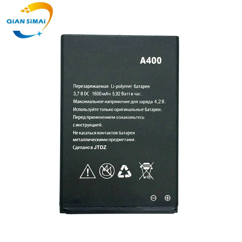 QiAN SiMAi 1 шт. новый оригинальный высококачественный аккумулятор A400 для Explay