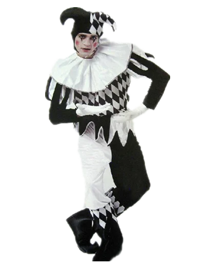 Одежда для костюмированной вечеринки влюбленных на Хэллоуин клоун мужчин и