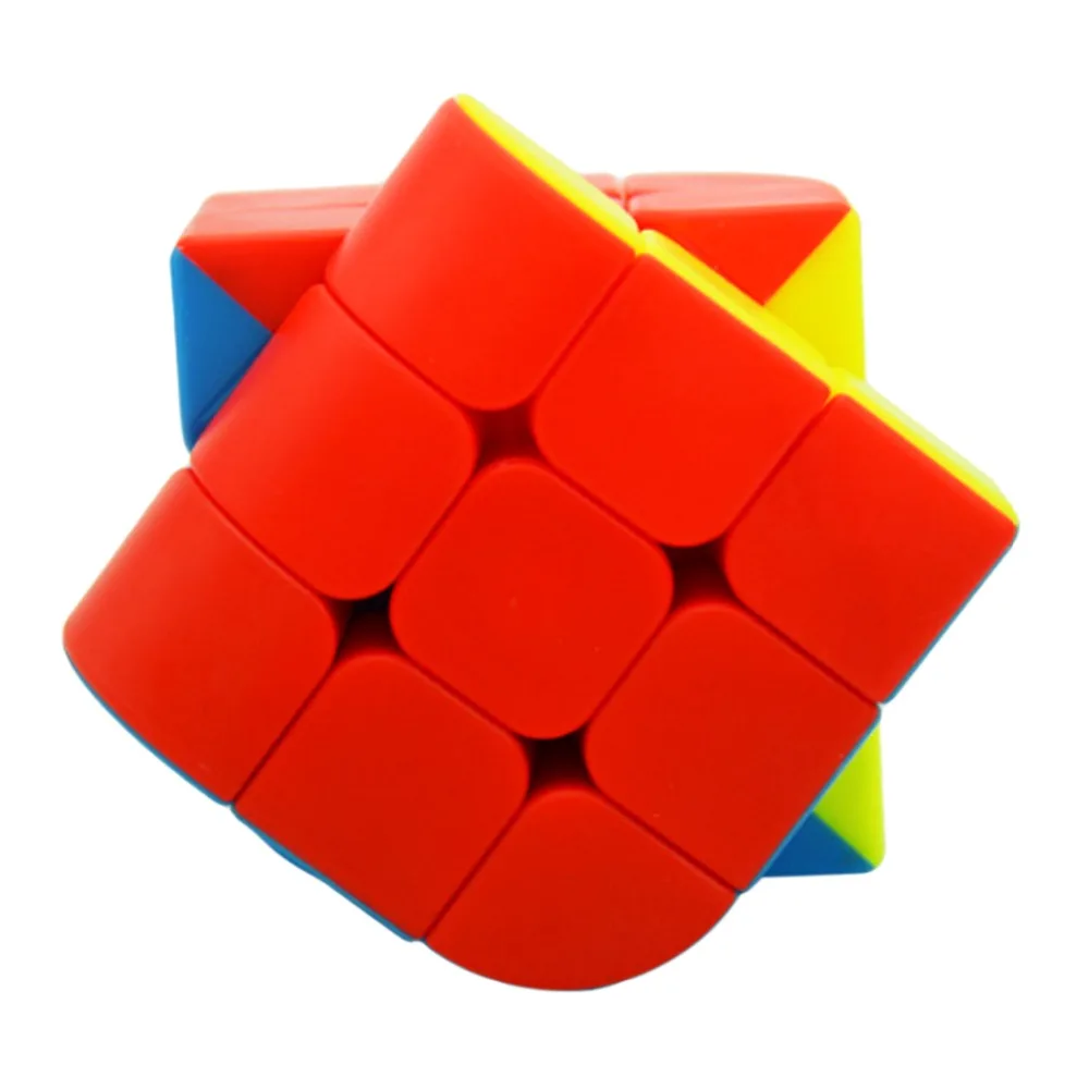 LeFun Trihedron скоростной магический куб головоломка игрушка Stickerless красочные Magico cubo |