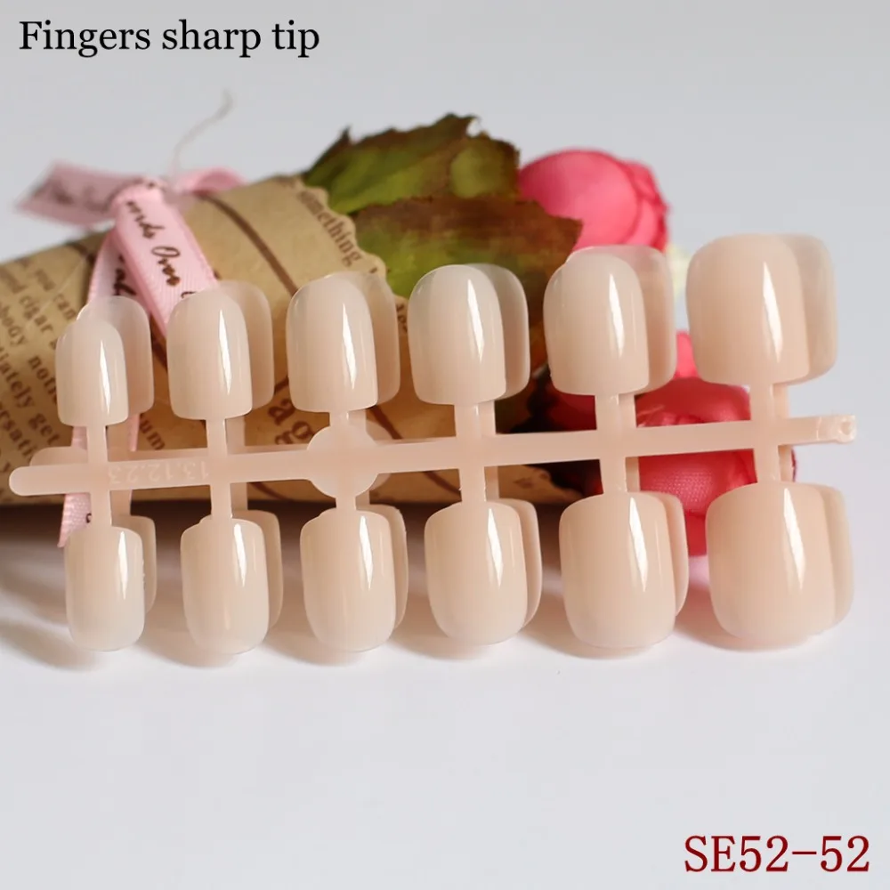 24 шт. красивые короткие французские накладные ногти полное покрытие Европейский