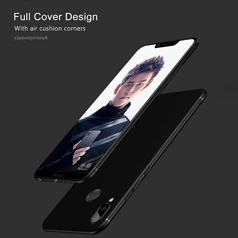Матовый чехол для huawei Honor 8X мягкий Ультратонкий силиконовый из ТПУ защищенный