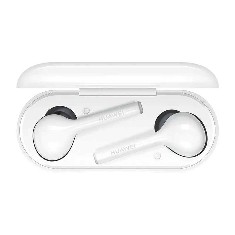 White HUAWEI FreeBuds Lite Bluetooth наушники Беспроводной Bluetooth гарнитура 12 часов воспроизведения стерео Hi-Fi звук с зарядный чехол - Цвет: White