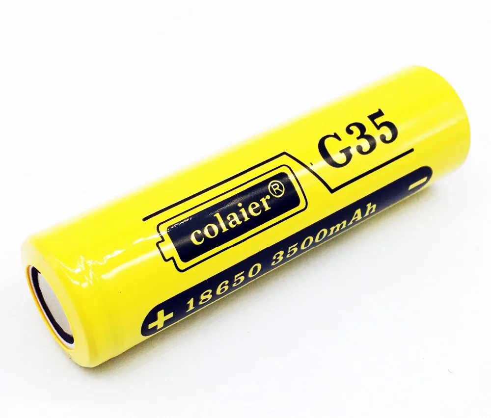 3 шт. литий ионные перезаряжаемые батарейки Colaier 18650 3400 мАч 3500 G35 7 в 20 А литиевая