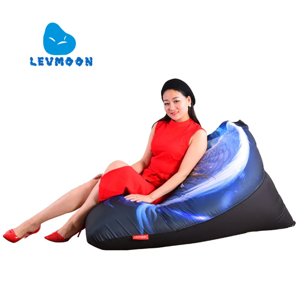 LEVMOON Beanbag кресло для дивана голубое сиденье ангела Zac комфортная сумка кровати без