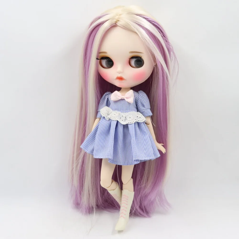 Ледяная кукла DBS Blyth 1/6 bjd белая кожа совместное тело новое матовое лицо резные