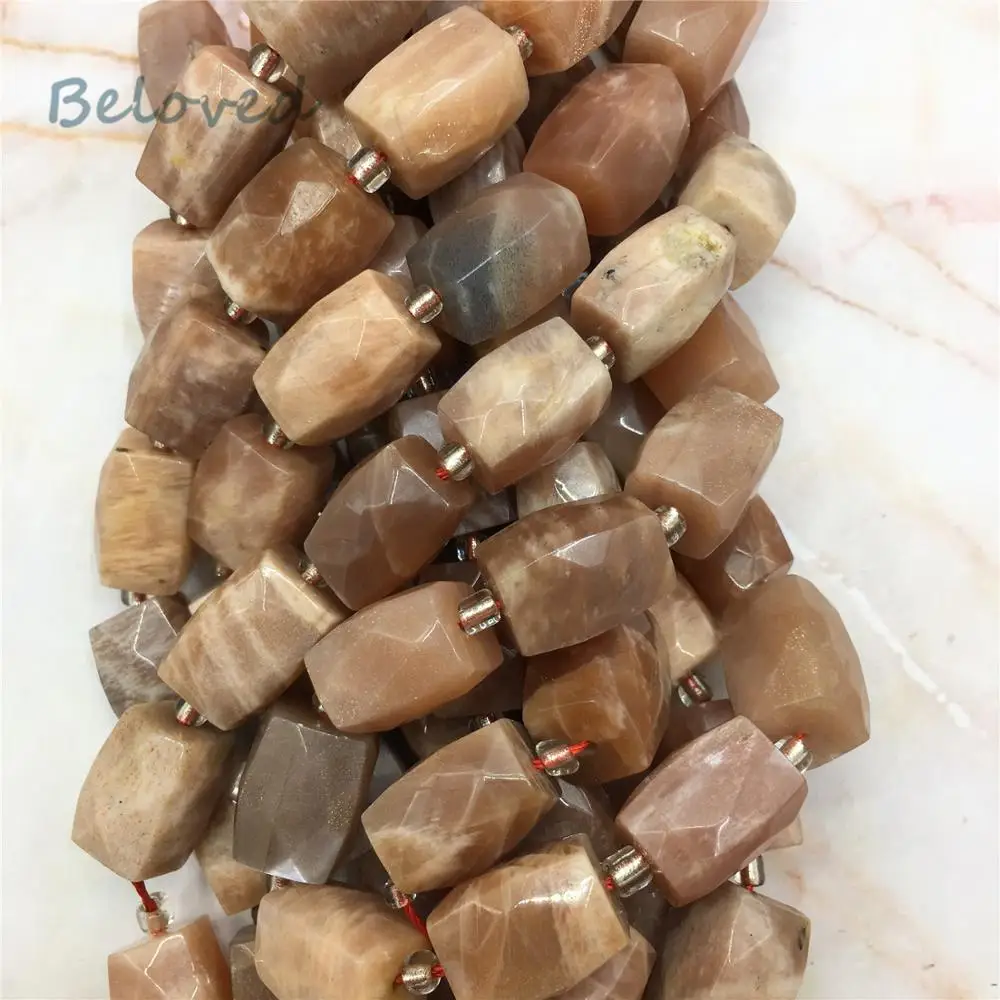 Граненые фонарики Sunstone аквамарины Nugget россыпью бусины из драгоценного камня